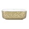 Ruvati 15"x15" Bthrm Vessel Sink Gold Vanity Counter White Ceramic RVB1515WG4 - alternate 4
